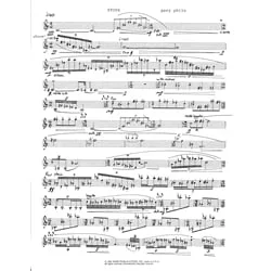 Etude for Solo Tenor Saxophone