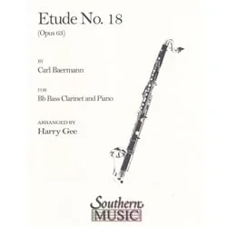 Etude No. 18, Op. 63 – Bass Clarinet and Piano