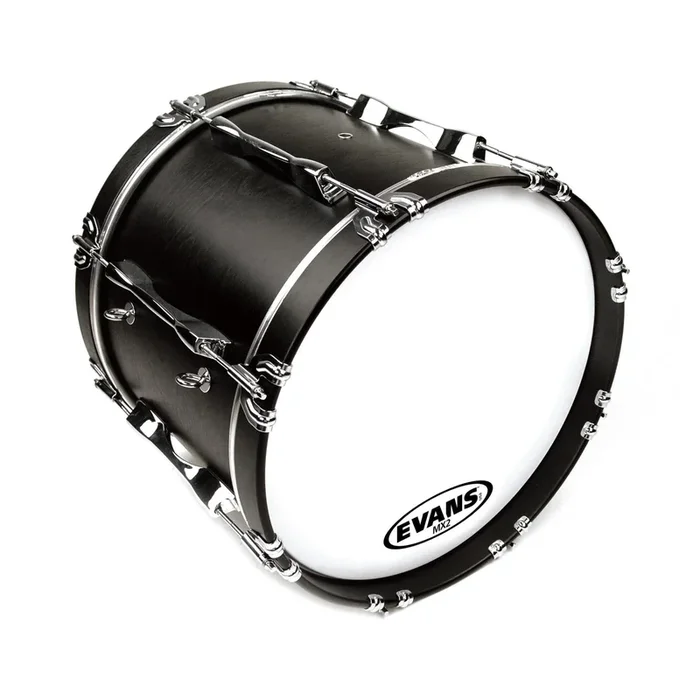 Evans MX2 White Marching Bass Drum Head, 32 Inch *SKIN ONLY*