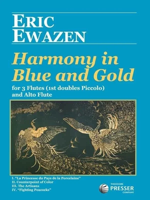 Ewazen – Harmony In Blue And Gold Flute Quartet Score/Parts
