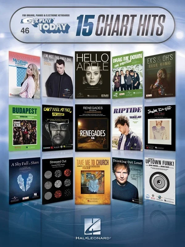 EZ Play 046 15 Chart Hits (Softcover Book)