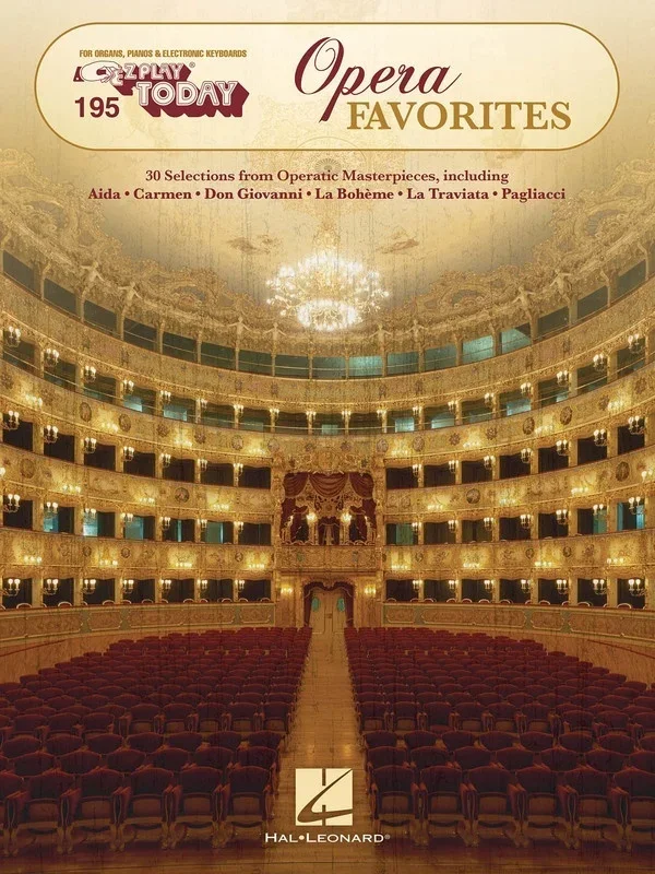 EZ Play 195 Opera Favorites (Softcover Book)