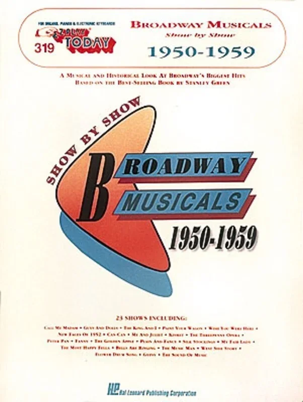 EZ Play 319 Broadway Musicals Show 1950-59 (Softcover Book)