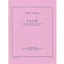 Falw – Baritone (or Alto, or Tenor) Saxophone and Percussion