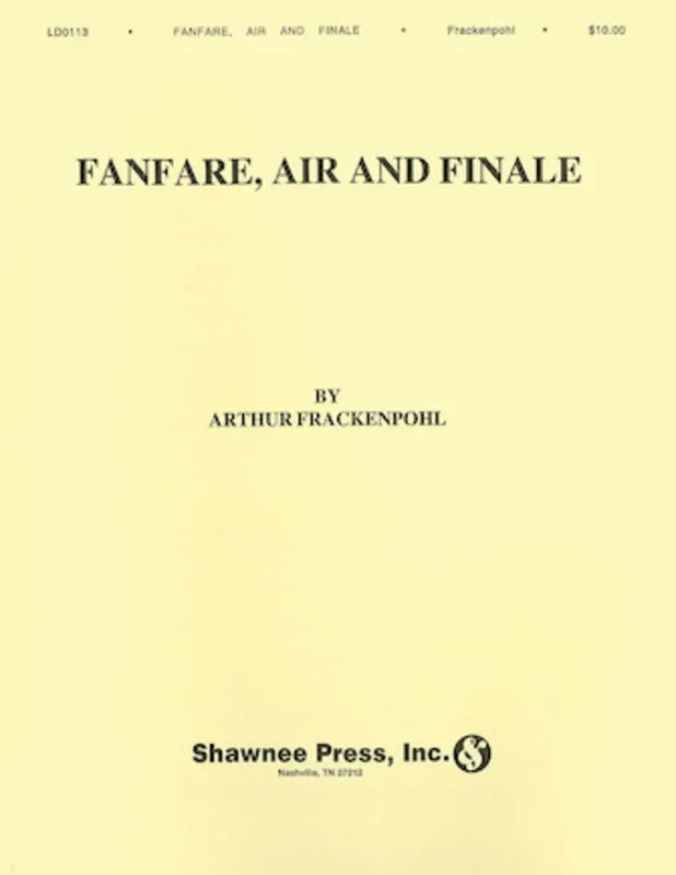 Fanfare Air And Finale Sax Quartet