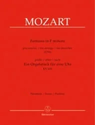 Fantasia in F minor, K 608 – String Quartet (Set of Parts)