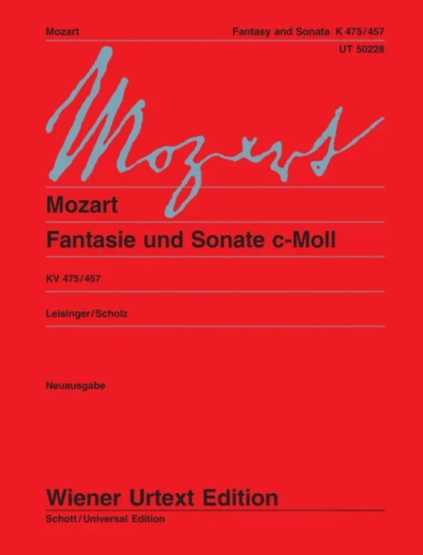 Fantasy And Sonata K475 K457 C Min Urtext