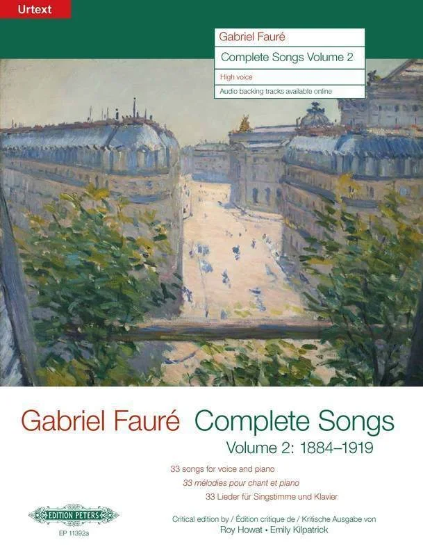 Faure – Complete Songs Vol 2 High Voice Book/Online Audio (Softcover Book/Online Audio) Book