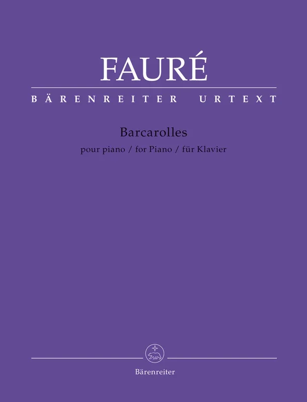 Fauré: Barcarolles for Solo Piano