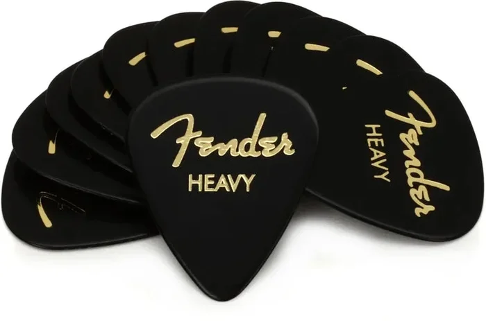 Fender 351 Premium Guitar Picks – Heavy Black 12-pack