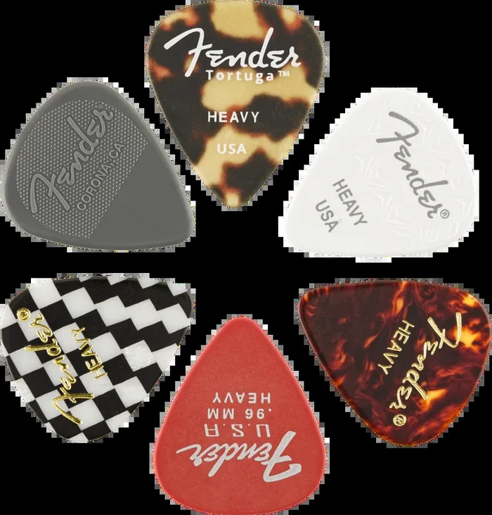 Fender 351 Shape, Material Medley, Heavy, (6)