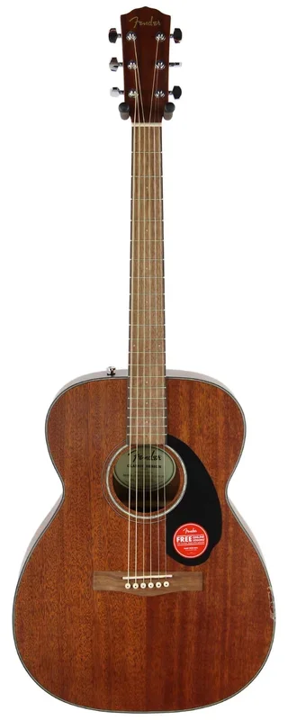 Fender CC-60S All-Mahogany Concert V2 Pack Acoustic Guitar with Gig Bag and Accessories (Natural)