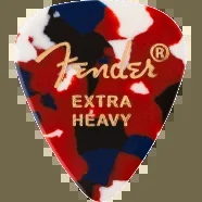Fender Classic Celluloid, Confetti, 351 Shape, Extra Heavy, 12 Count