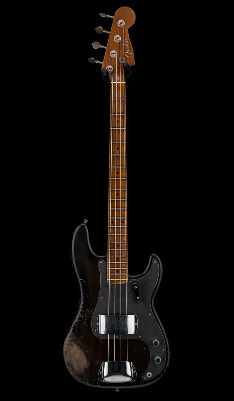 Fender Custom Shop Empire 58 Precision Bass Heavy Relic – Faded Aged Ebony Transparent #87719