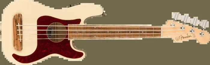 Fender Fullerton Precision Bass Uke – Olympic White (New)