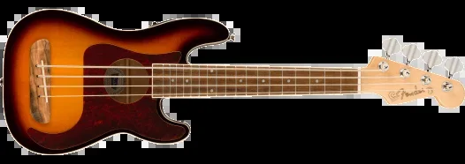 Fender Fullerton Precision Bass Uke – Three Color Sunburst (New)