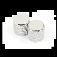 Fender Knobs, Standard Knurled, Tele/Precision Bass, Chrome (2)