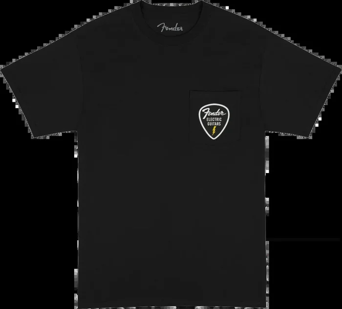 Fender Pick Patch Pocket Tee, Black, XL