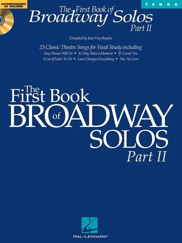 First Book Of Broadway Solos Ii Tenor Book/CD (Softcover Book/CD)
