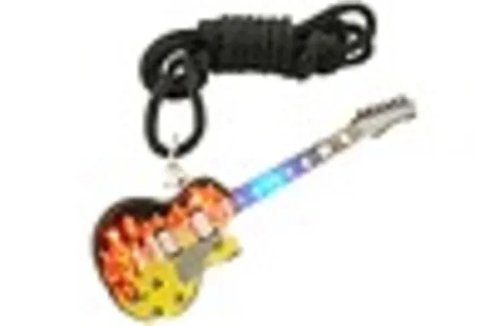Flashing Pin Necklace Multi Guitar