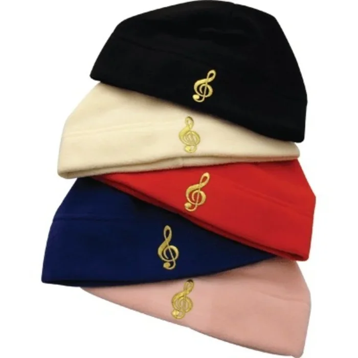 Fleece Beanie G Clef Red