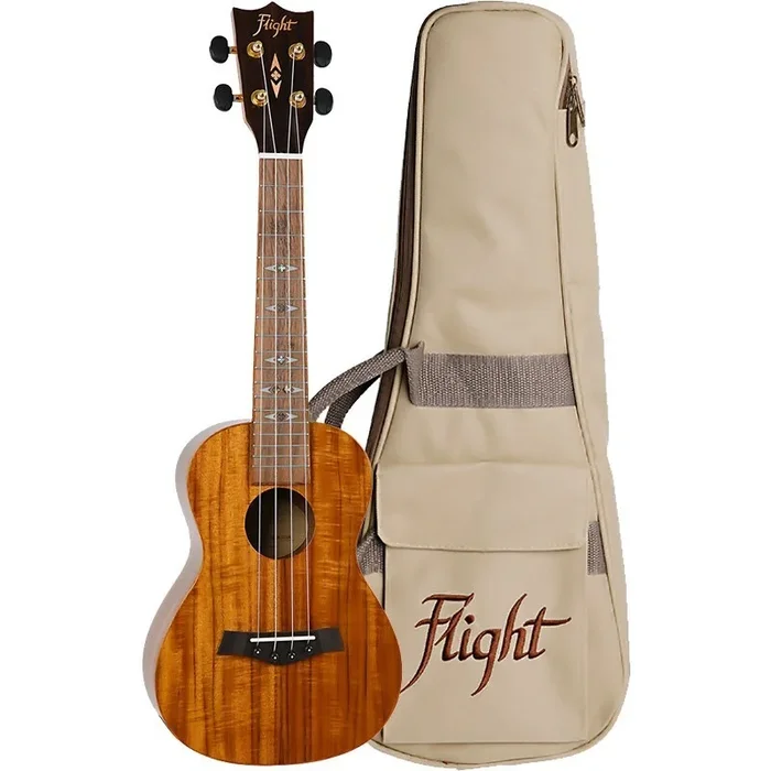 Flight DUC445 Concert Koa Ukulele Gloss Finish W/Bag