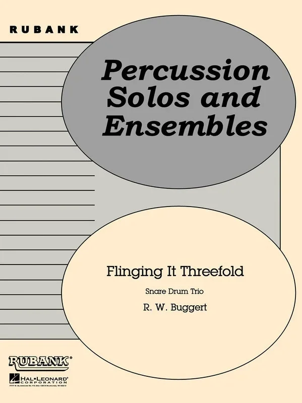 Flinging It Threefold Snare Drum Trio (Music Score/Parts)