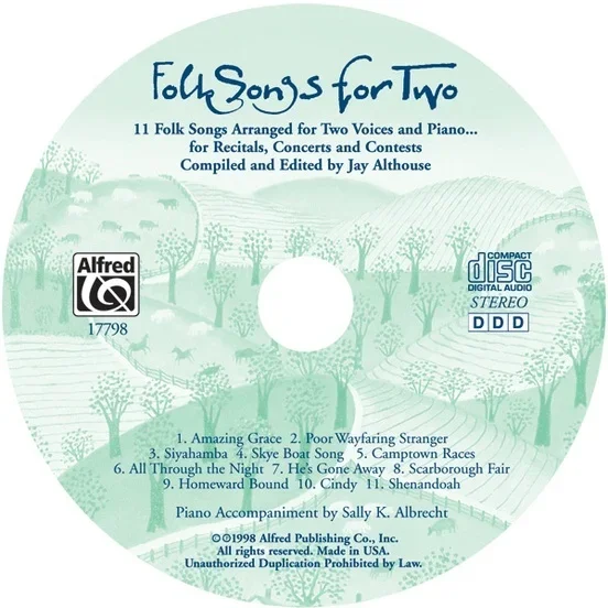 Folk Songs For Two CD Only