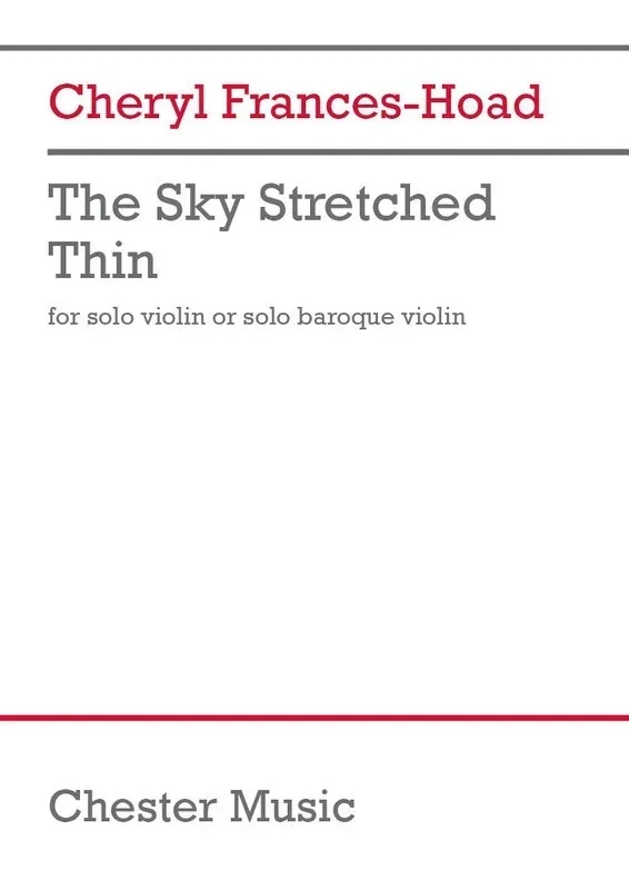 Frances-Hoad – The Sky Stretched Thin For Solo Violin Softcover Book (Violin)
