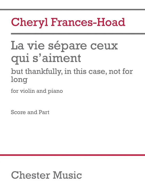 Frances-Hoad: La Vie Sépare Ceux Qui S’aiment
