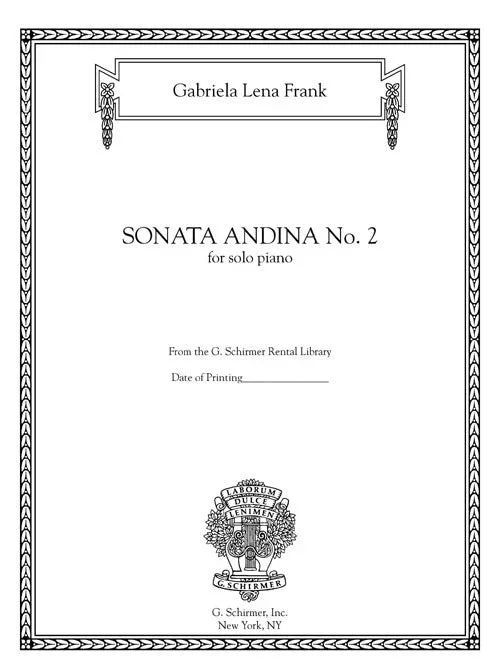 Frank: Sonata Andina No. 2