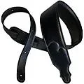 Franklin Strap Padded Glove Garment Leather Guitar Strap Black 2.5 in.