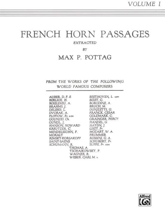 French Horn Passages Book 1