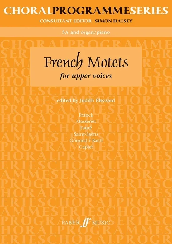 French Motets For Upper Voices SSA/Piano Ed Blezzard