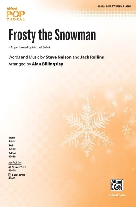 Frosty The Snowman 2 Part Octavo