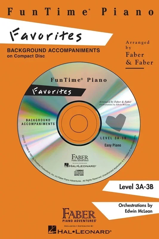 Fun Time Piano Favorites Level 3A – 3B CD Book