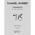 G. Schirmer Concerto for Violin Op 14 with Piano Reduction By Barber Standard