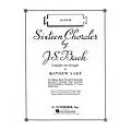G. Schirmer Sixteen Chorales (Cello II Part) G. Schirmer Band/Orchestra Series Composed by Johann Sebastian Bach Standard