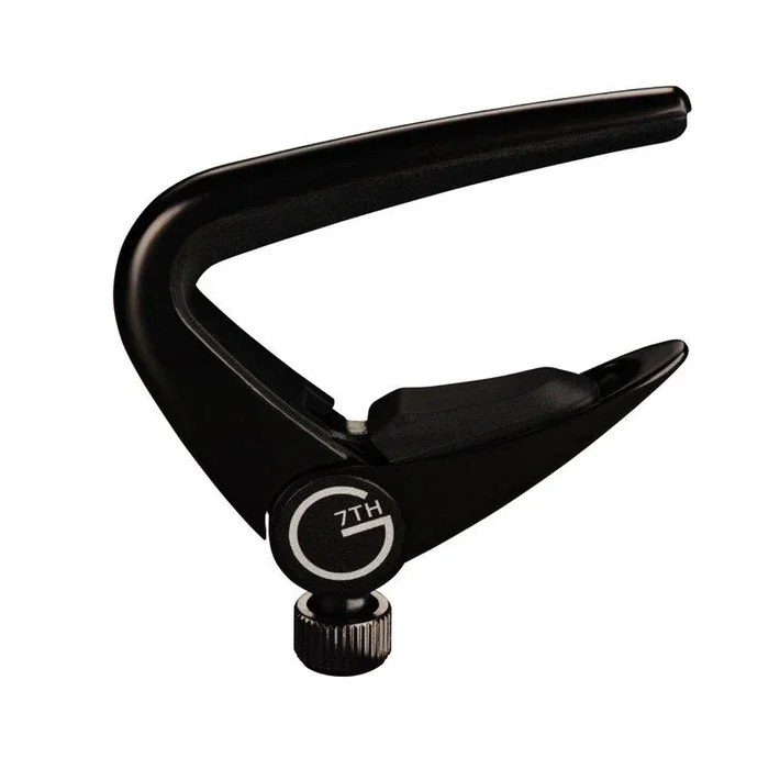 G7 Newport Capo for 6 String Guitars – Adjustable Tension, Satin Black Finish