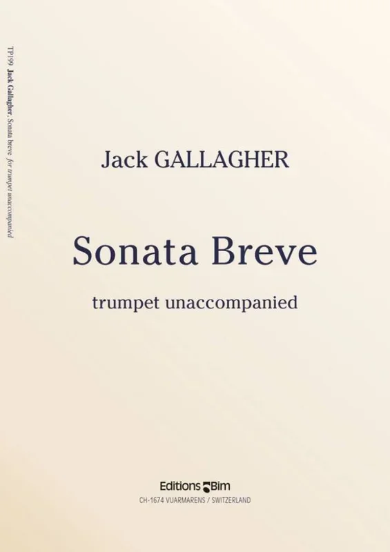 Gallagher: Sonata Breve (Version for Trumpet)