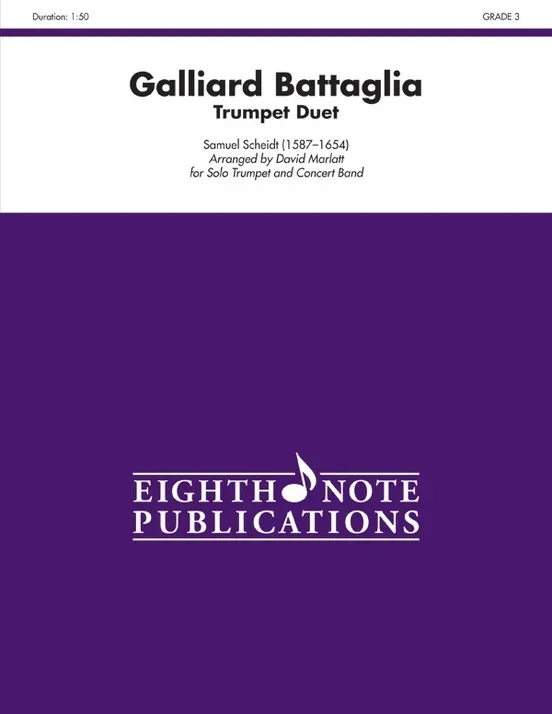 Galliard Battaglia Two Trumpets And Concert Band Gr 3