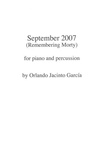 García: September 2007