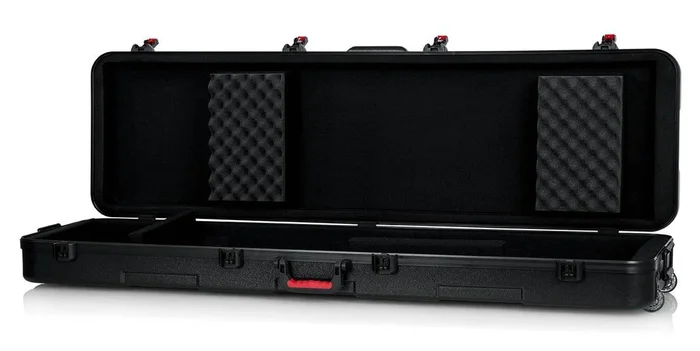 GATOR CASES GTSAKEY88SLXL TSA Series ATA Molded Keyboard Case w/ Wheels for Slim Extra Long 88-note Keyboards