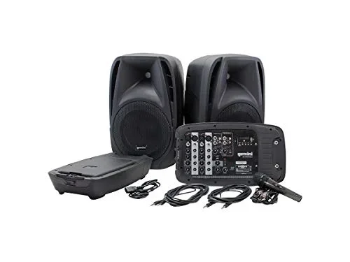 Gemini ES-210MXBLU Portable PA System