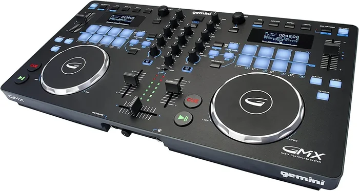 Gemini Sound GMX Stand Alone Professional Audio DJ Multi-Format USB, MP3, WAV and DJ Software Compatible Media Controller System