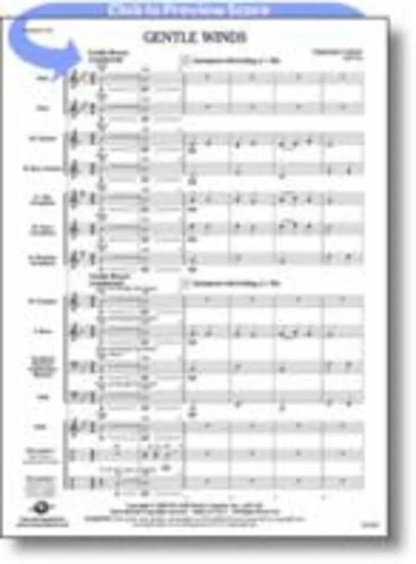 Gentle Winds Concert Band Score/Parts Book
