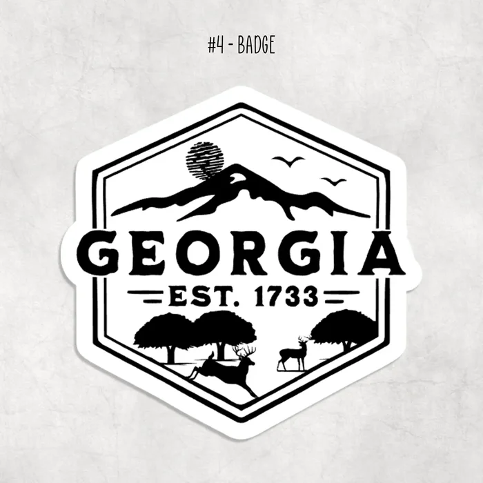 Georgia Badge Sticker