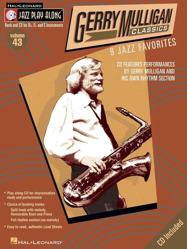 Gerry Mulligan Classics Jazz Play Along V43 (Softcover Book/CD)