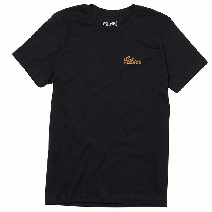Gibson Banner Gold Logo Tee Medium