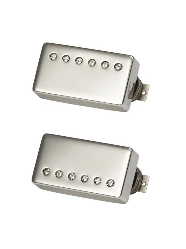 Gibson Custombucker (Matched Set, Double Black, True Historic Nickel Covers, 2-Conductor, Unpotted, Alnico 3, 8K)
